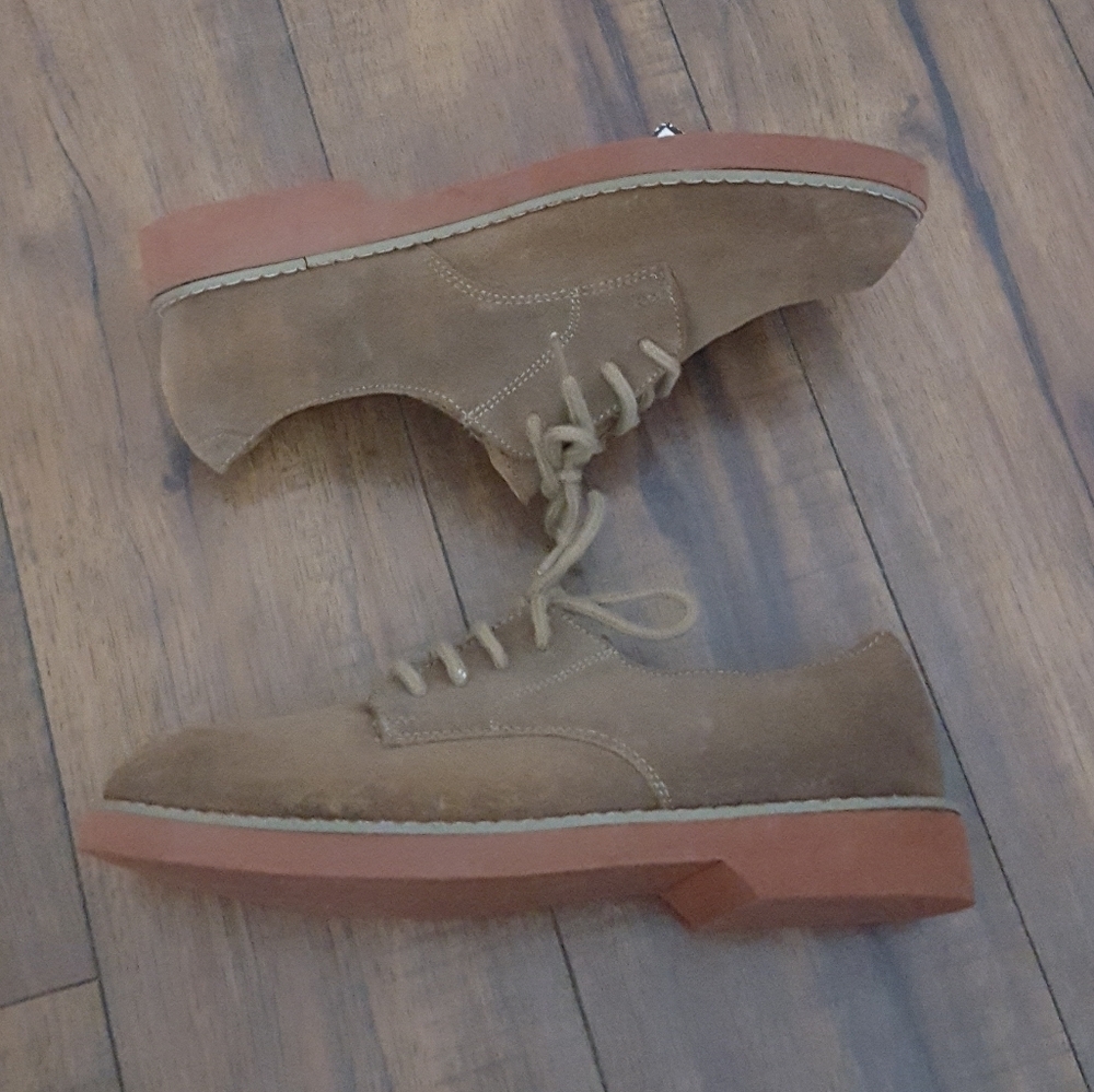 Vintage‎ 80's Predictions Brown Suede Lace-Up Oxfords